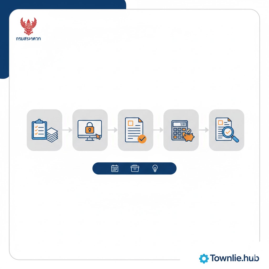 สรุปขั้นตอนยื่นภาษีเงินได้บุคคลธรรมดา 2568 (ยื่นช่วง ม.ค. - มี.ค. 69) ฉบับเข้าใจง่าย!