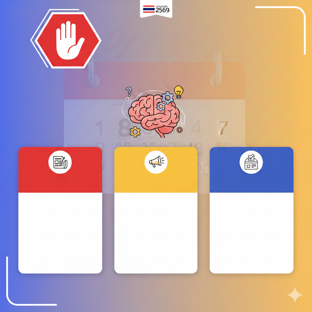 หยุด คิด เช็ก: รับมือ "ข่าวปลอม-ตัดตอน" ช่วงเลือกตั้ง 2569